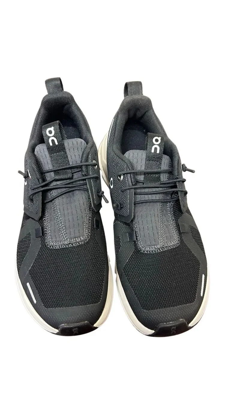 On Cloud Running Shoes Youth 3.5 Black White CloudTec Sneakers
